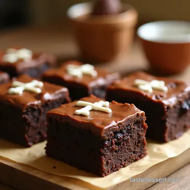 Game Day Touchdown Football Field Brownie Bars Recipe Card