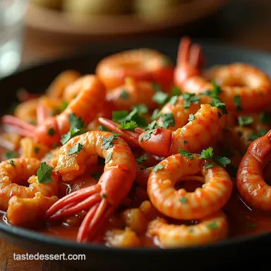 Fiery Cajun Seafood Boil Foxy A Southern OnePot Feast Recipe Card