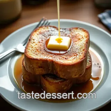 French Toast Without Milk (Dairy-Free Delight) presentation