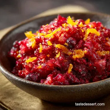 Cranberry Orange Relish: The 10-Minute No-Cook Zesty Classic Recipe Card