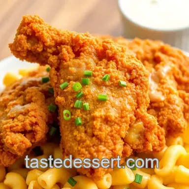 How to Make Fried Chicken on Mac & Cheese: Comfort Food Delight Recipe Card