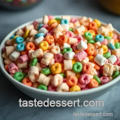 Froot Loops Treats: A Colorful Twist on Rice Crispy Treats presentation