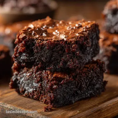 Better Than Box Mix Brownies: Fudgy, Crinkly Top, Homemade Recipe Recipe Card