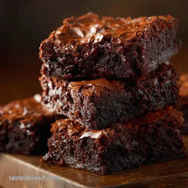 Fudgy Chewy Brownies: The Best Homemade Recipe for a Crinkly Top Recipe Card