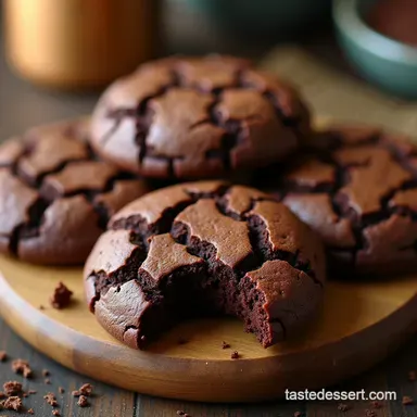 The Ultimate Fudgy Chocolate Crinkle Cookies Recipe Recipe Card