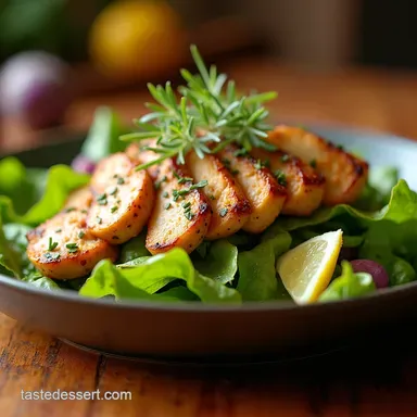 Elevated Chicken Salad Recipe with Grapes Tarragon Recipe Card