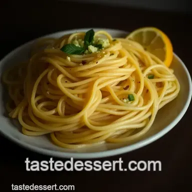 Garlic Butter Noodles: A Heavenly Comfort Dish presentation
