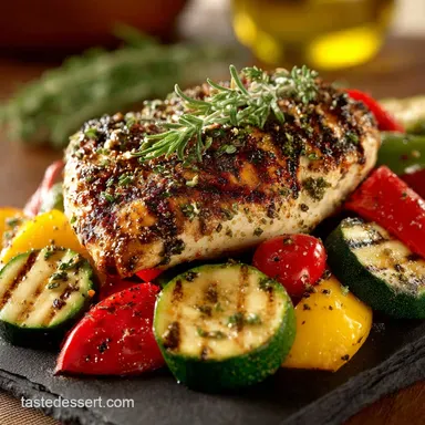 Foolproof Grilled Garlic and Herb Chicken and Veggies Recipe Recipe Card