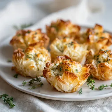 Savory Appetizer for New Years Eve with Garlic and Herbs (40 min) Recipe Card