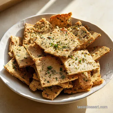 Sourdough Discard Crackers: Crispy Garlic Herb Snack in 30 Minutes
