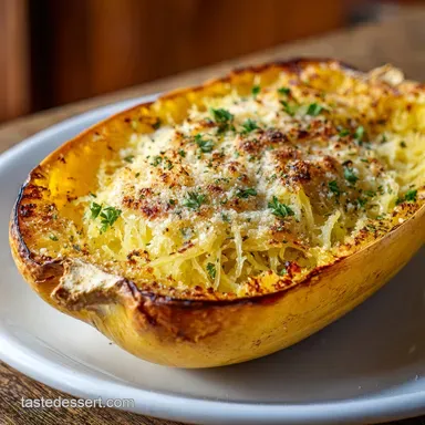 Spaghetti Squash Recipe with Garlic and Herbs for 4 Servings