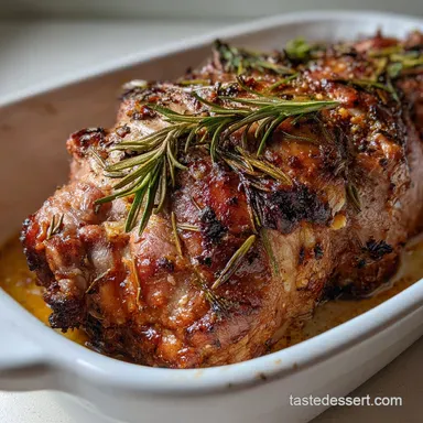 Roasted Boneless Leg of Lamb: Perfect Medium-Rare Roast Recipe Card