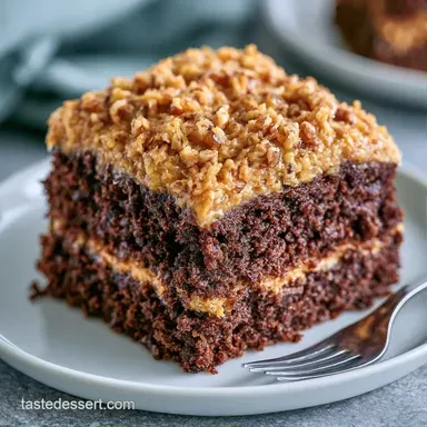 German Chocolate Cake for Dad (16 Slices) Recipe Card