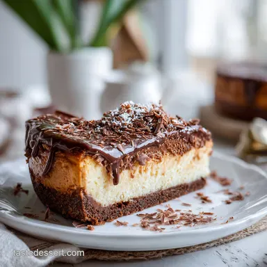 German Chocolate Cheesecake Recipe with Coconut Pecan Frosting