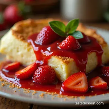 Simply Spectacular Strawberry Sauce Recipe Thick Glossy Recipe Card