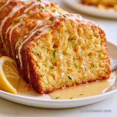 Tender Gluten Free Lemon Zucchini Cake Recipe Card