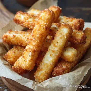 Gourmet Baked Cheese Sticks: A Grown-Up "Stick Cheese"! Recipe Card