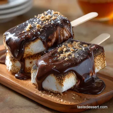 Smores Fudgsicles UltraCreamy Dark Chocolate Swirl Recipe Recipe Card