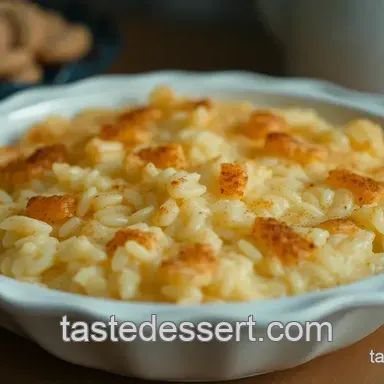 Grandma' s Golden Baked Rice Pudding Recipe