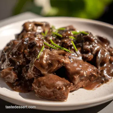 Grandmas Secret old fashioned liver and onions Rich Gravy Recipe Card