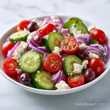 Greek Cucumber Salad in 15 Minutes