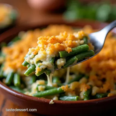 Green Bean Casserole with Canned Easiest Comfort Food Recipe Card
