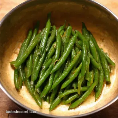 Garlic Green Beans Saut&eacute;ed with Lemon Butter Recipe Card