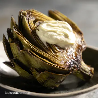 Grilled Artichoke Recipe Zesty LemonGarlic Aioli Heaven Recipe Card