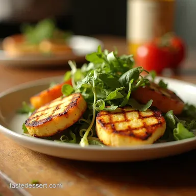Grilled Halloumi Salad A Pin van Daniel Tounto op Summer Dream Recipe Card