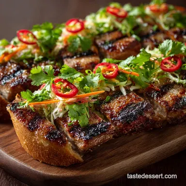 B&aacute;nh M&igrave;: The Ultimate Vietnamese Grilled Pork (Thịt Nướng) Recipe Recipe Card
