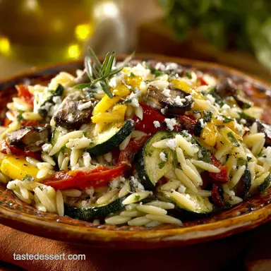 Mediterranean Grilled Vegetable Orzo Pasta Salad The Best Recipe Card