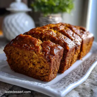 Healthy Pumpkin Bread: Moist, Easy 10-Minute Prep Loaf Recipe Card