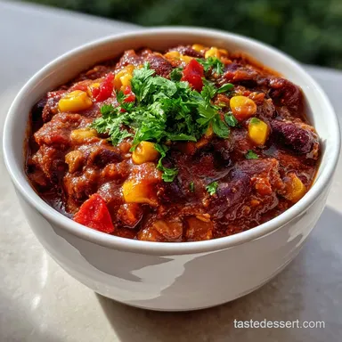 Vegetarian Chili: Smoky, Hearty Instant Pot Recipe Recipe Card