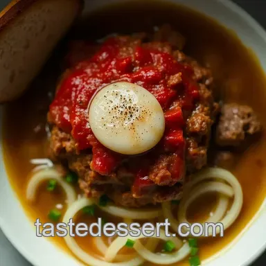Hearty Meatloaf French Onion Soup Recipe presentation