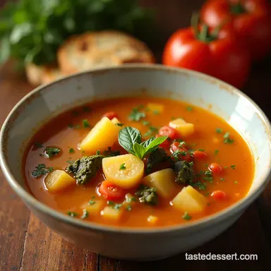 Potato Vegetable Soup Recipe My Hearty Comfort Food Secret Recipe Card