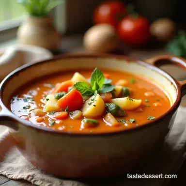 Hearty Potato Vegetable Soup My Familys Comfort Recipe Recipe Card