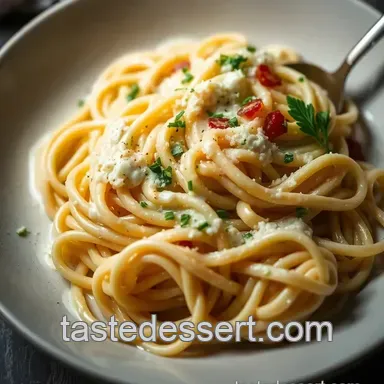 Heavenly Butter Sauce for Noodles presentation
