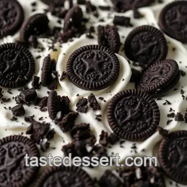 Heavenly Oreo Icebox Cake presentation