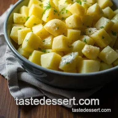 Her Majesty' s Dill-ightful Potato Salad presentation