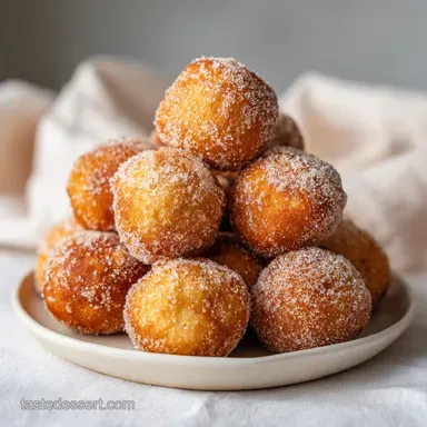 Donut Holes: Golden and Fluffy, Ready in 1 Hour 5 Minutes Recipe Card