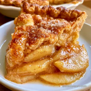 Golden Pear Pie for 8 Slices Recipe Card