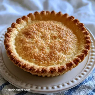 Flaky Homemade Pie Crust Dessert Recipe Card