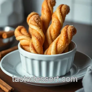 Homemade Taco Bell Cinnamon Twists presentation