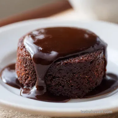 Hot Fudge Pudding Cake for 8 Servings Recipe Card
