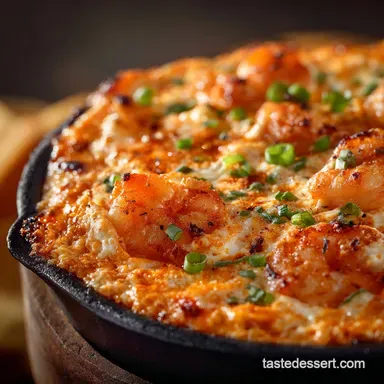 Hot and Spicy Buffalo Shrimp Dip: Creamy Baked Football Food Star Recipe Card