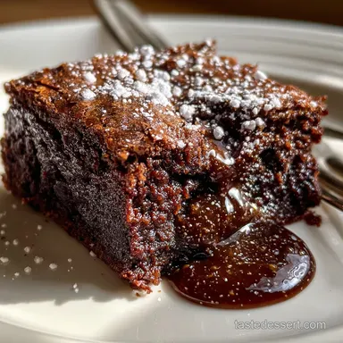Ina Garten Chocolate Brownie Pudding Recipe - Oven-Only Recipe Card