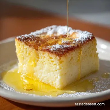 Italian Grandmas Lemon Custard Cake for 8 Recipe Card