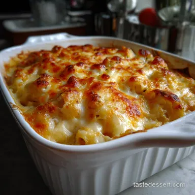 Italian Mac and Cheese: Creamy Four-Cheese Bake Recipe Card