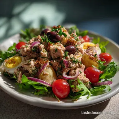 Italian Tuna Salad Recipe: No Mayo, Zesty & Bright Recipe Card