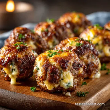 Jalapeno Popper Meatballs Cheesy Spicy Totally Addictive Recipe Card